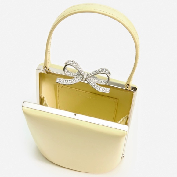 self-portrait Yellow Leather Top Handle Bag - MSRP $545 - NWT - Picture 5 of 5